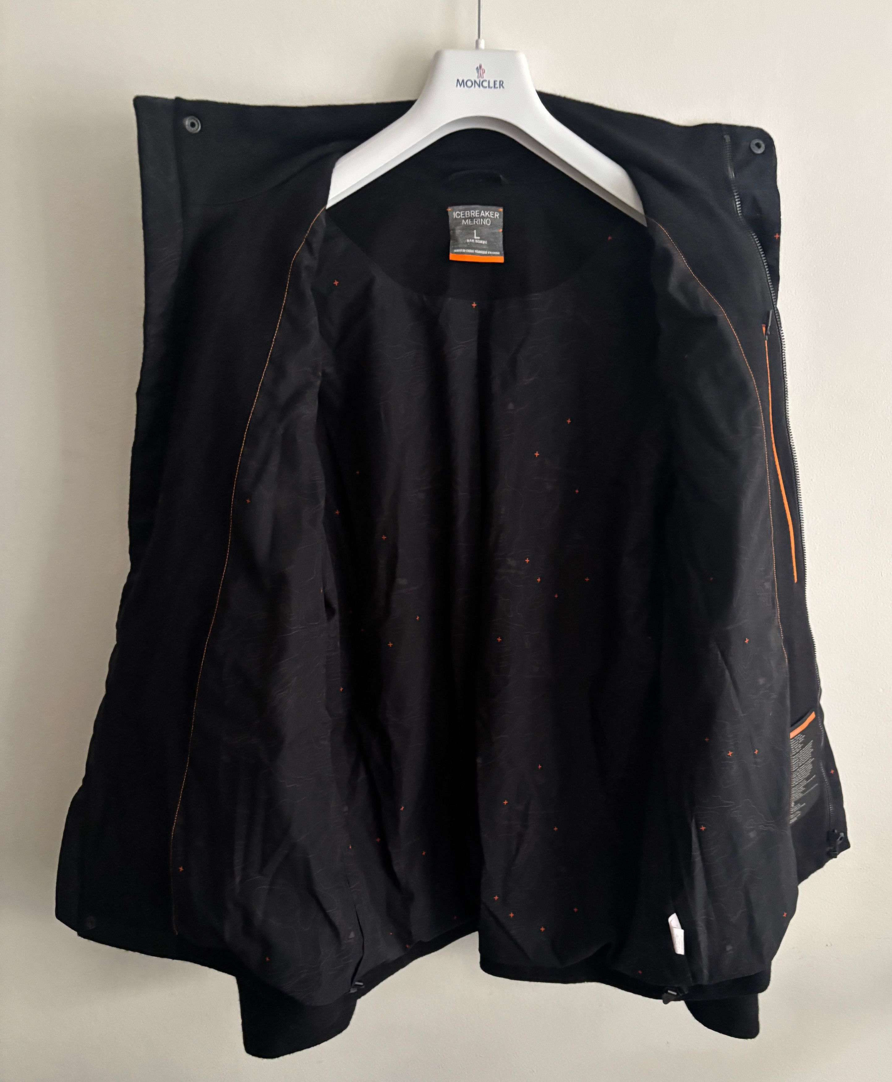 Icebreaker $435 Legacy Black Merino Wool Coat/ Jacket Medium - Large Size US L / EU 52-54 / 3 - 3 Thumbnail