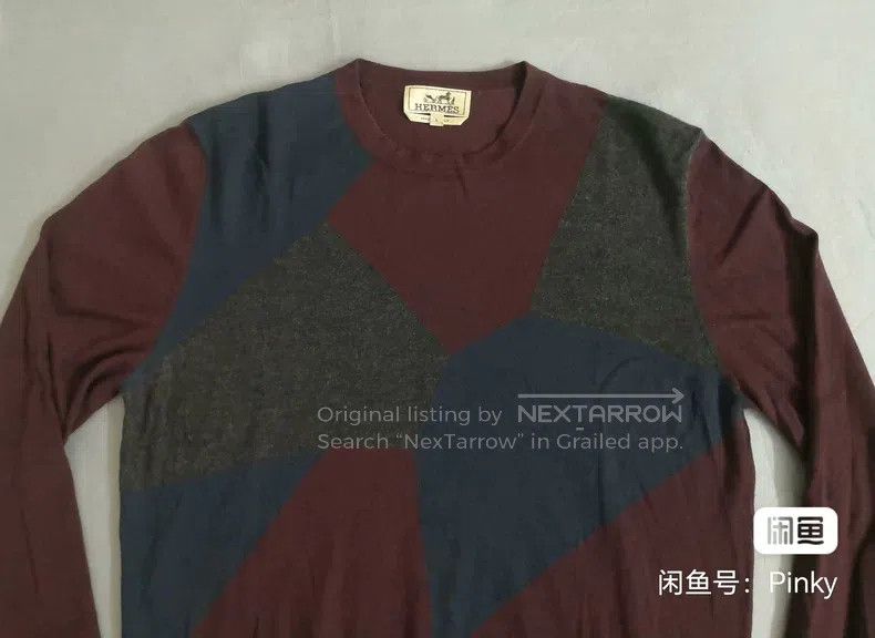 Hermes Hermes Cashmere sweater, burgundy, 80% cashmere + 20% mulb Size US L / EU 52-54 / 3 - 2 Thumbnail