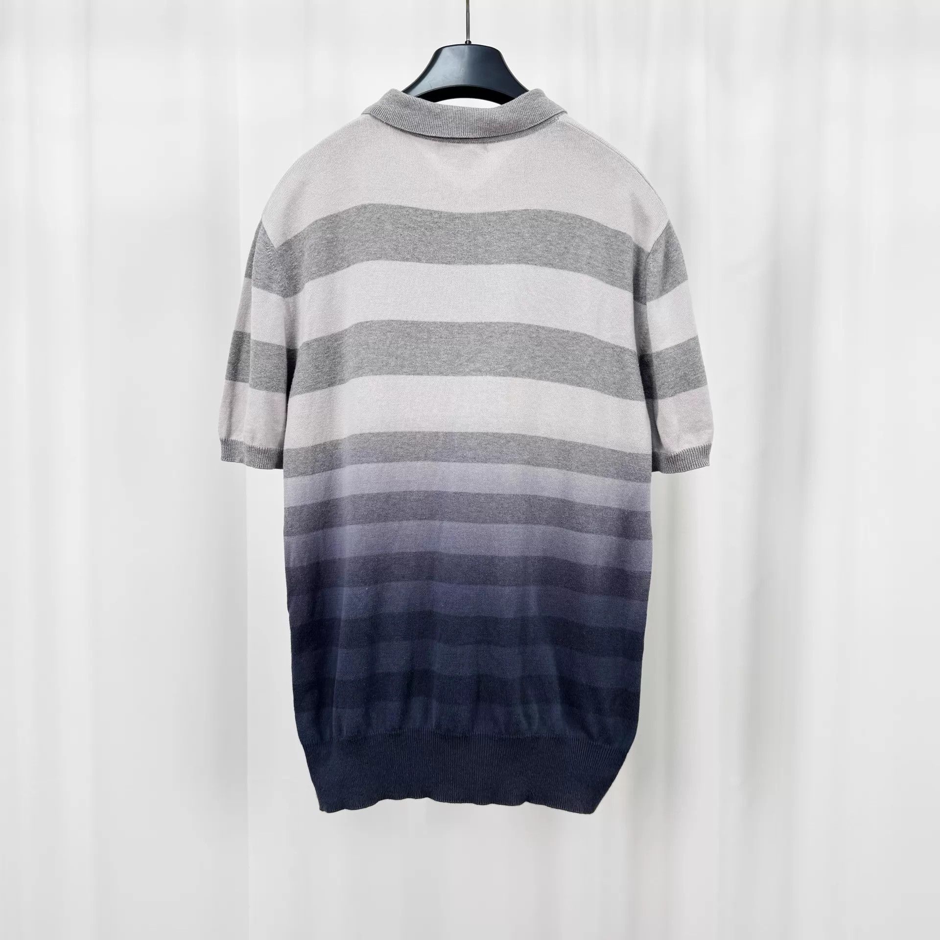 Burberry Burberry Embroidered Eq Gradient Knit Polo M 98 New Size US M / EU 48-50 / 2 - 2 Thumbnail