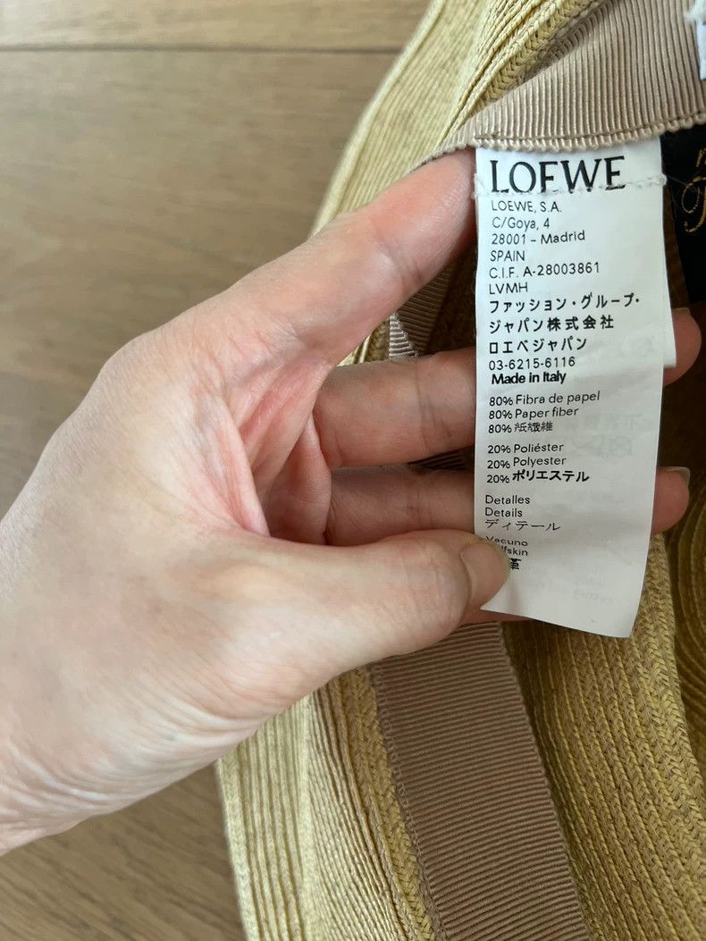 Loewe LOEWE Brown straw sun hat Size ONE SIZE - 6 Thumbnail