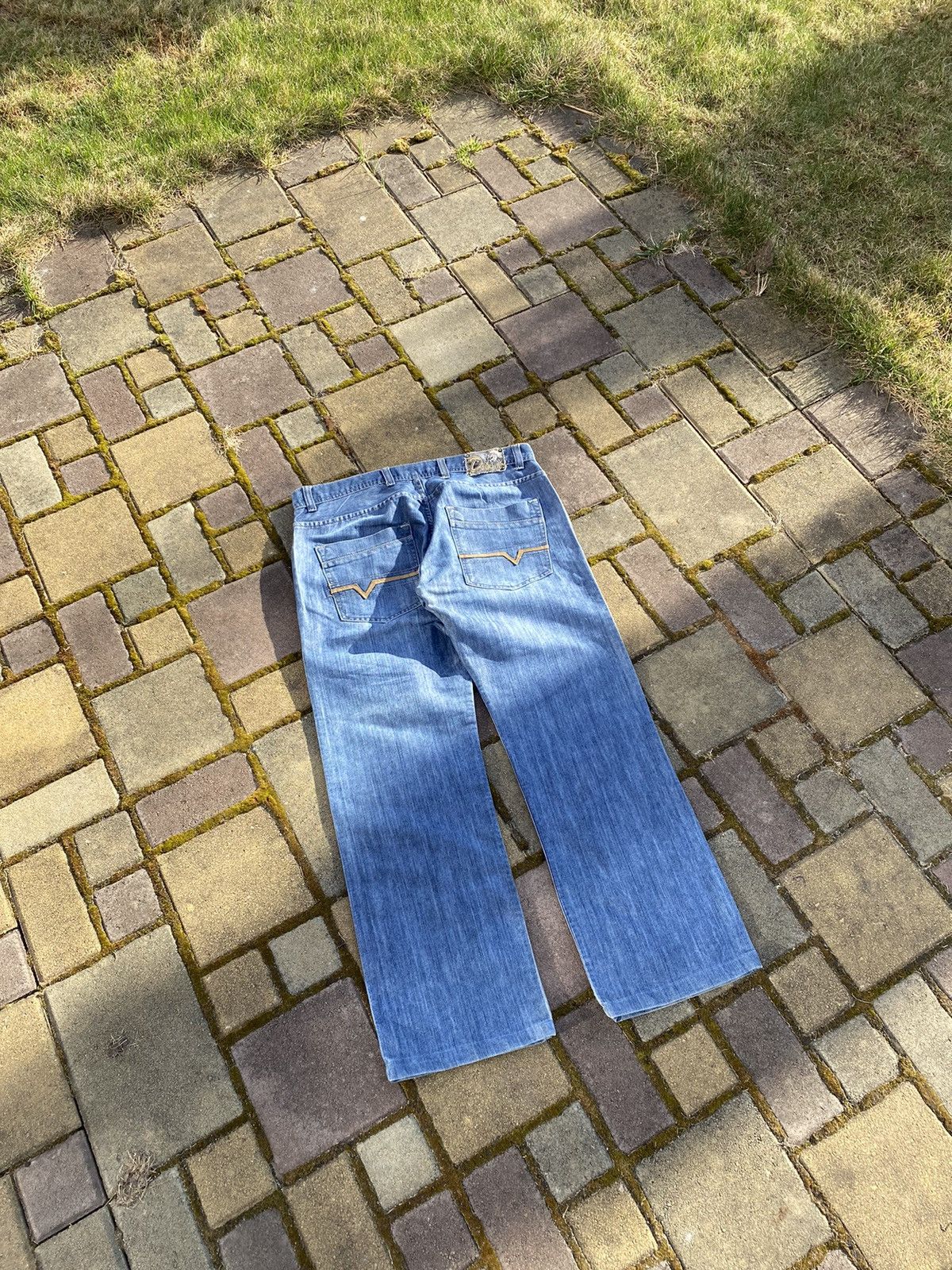 Diesel Vintage Diesel Washed Japanece Wide Flared Jeans Y2k Size L Size US 36 / EU 52 - 4 Thumbnail