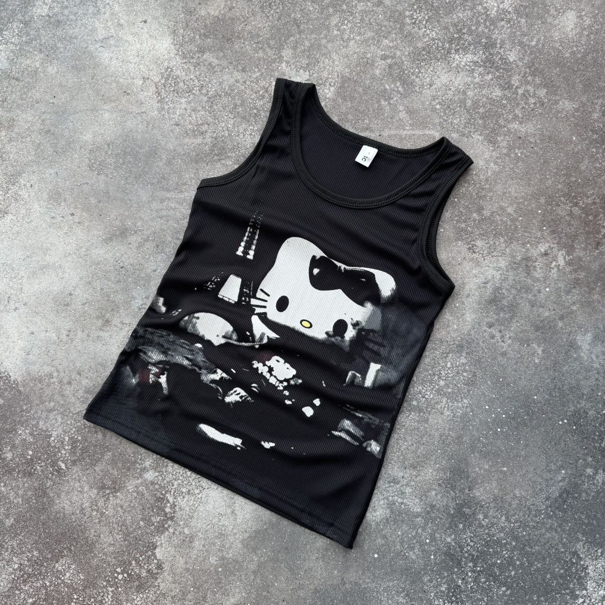 Hysteric Glamour Hello Kitty Y2K Vintage Super Glamour Ribbed Tank Top Size M / US 6-8 / IT 42-44 - 6 Thumbnail