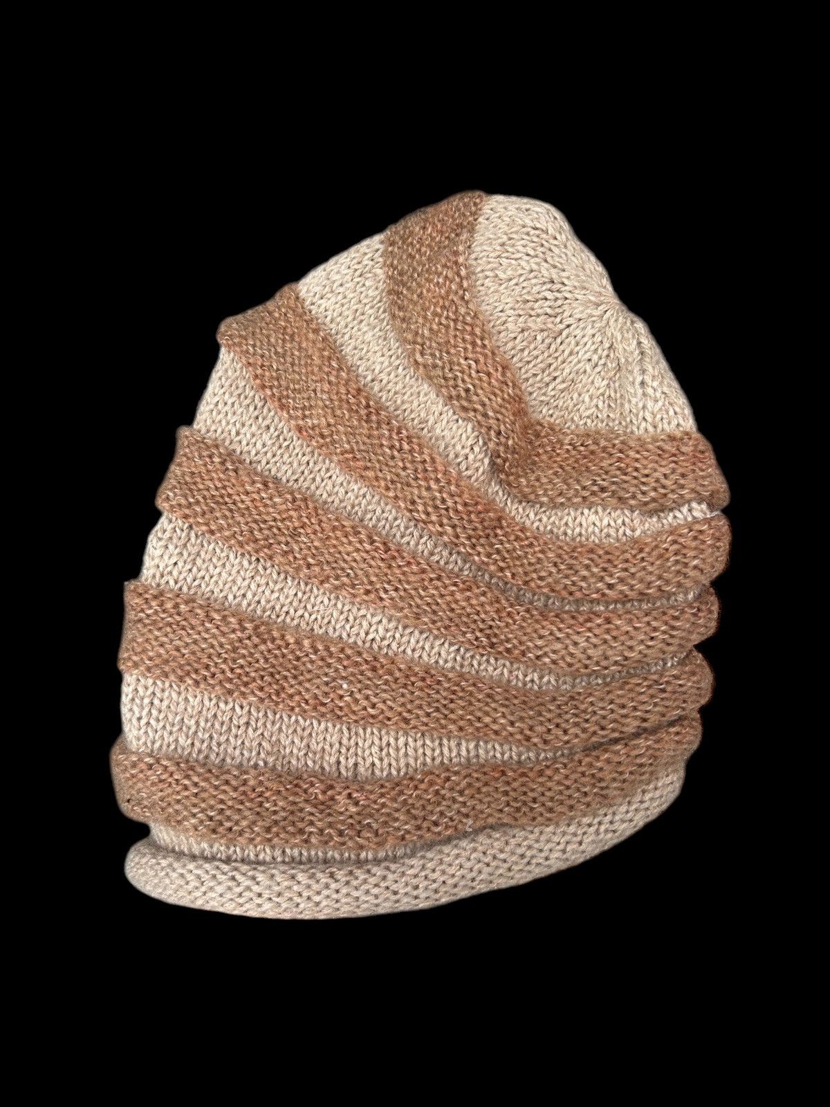 Japanese Brand × Kapital × Vintage Crochet Knitted Japanese Style Rare Design big Beanie Hats 🎌 Size ONE SIZE - 4 Thumbnail