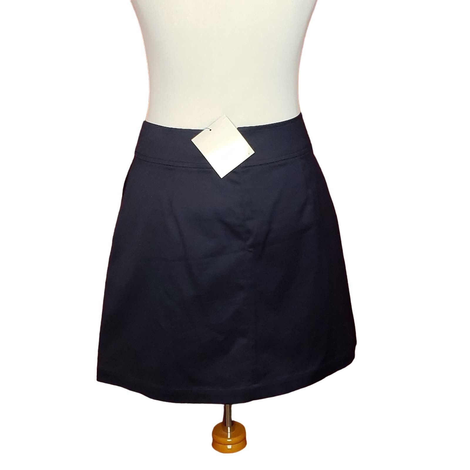 Other NWT ASEC2 Navy Zip back mini skirt by Philippe Adec SZ 8 Size 30" / US 8 / IT 44 - 1 Thumbnail