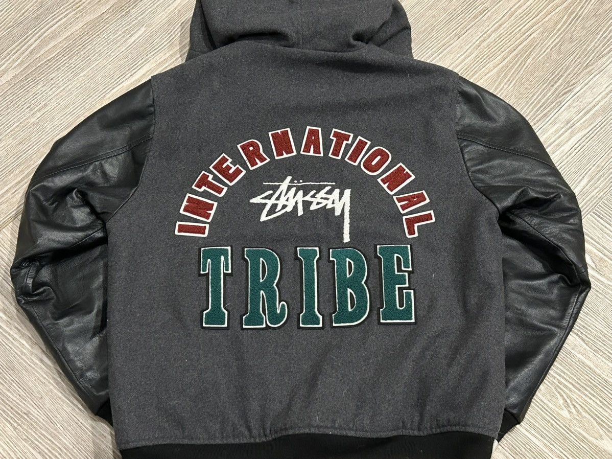 Stussy × Vintage Varsity Hoodie - Stussy “International Tribe” Size US L / EU 52-54 / 3 - 6 Thumbnail