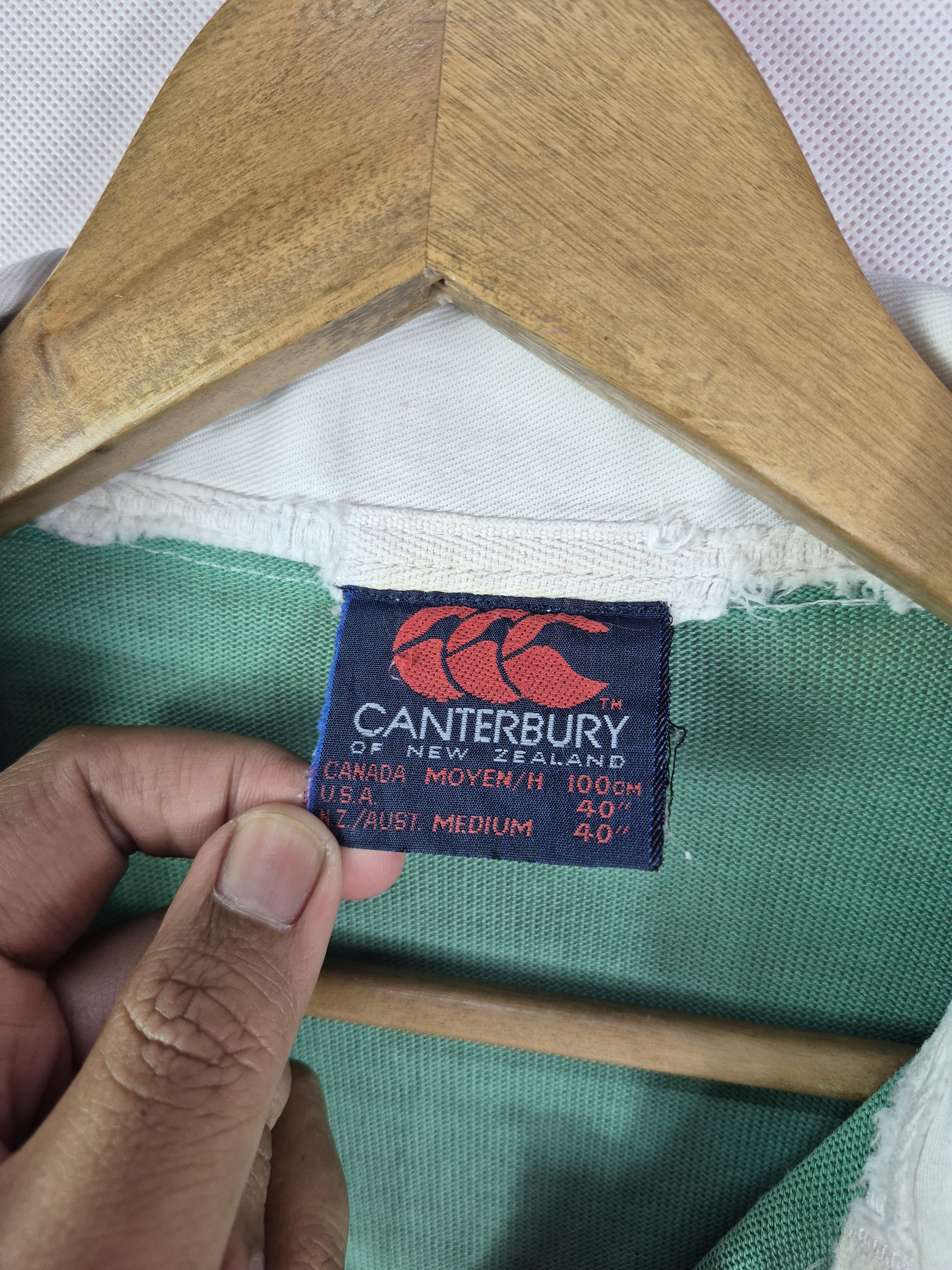 Vintage 🔥 Vintage Distressed Canterbury Rugby Ugly Polo Tee Size US M / EU 48-50 / 2 - 4 Thumbnail