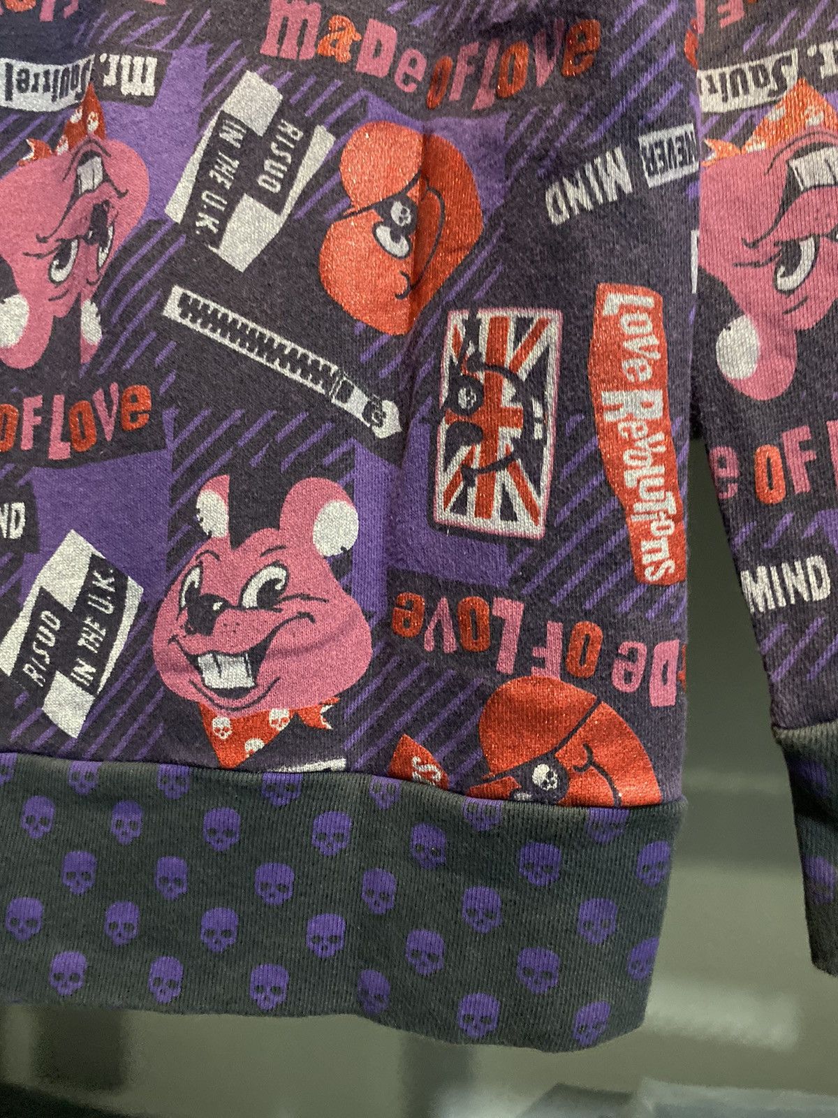 Japanese Brand Love Revolution Mr Squirrel UK Flag Never Mind Hoodie Japan Size M / US 6-8 / IT 42-44 - 9 Thumbnail