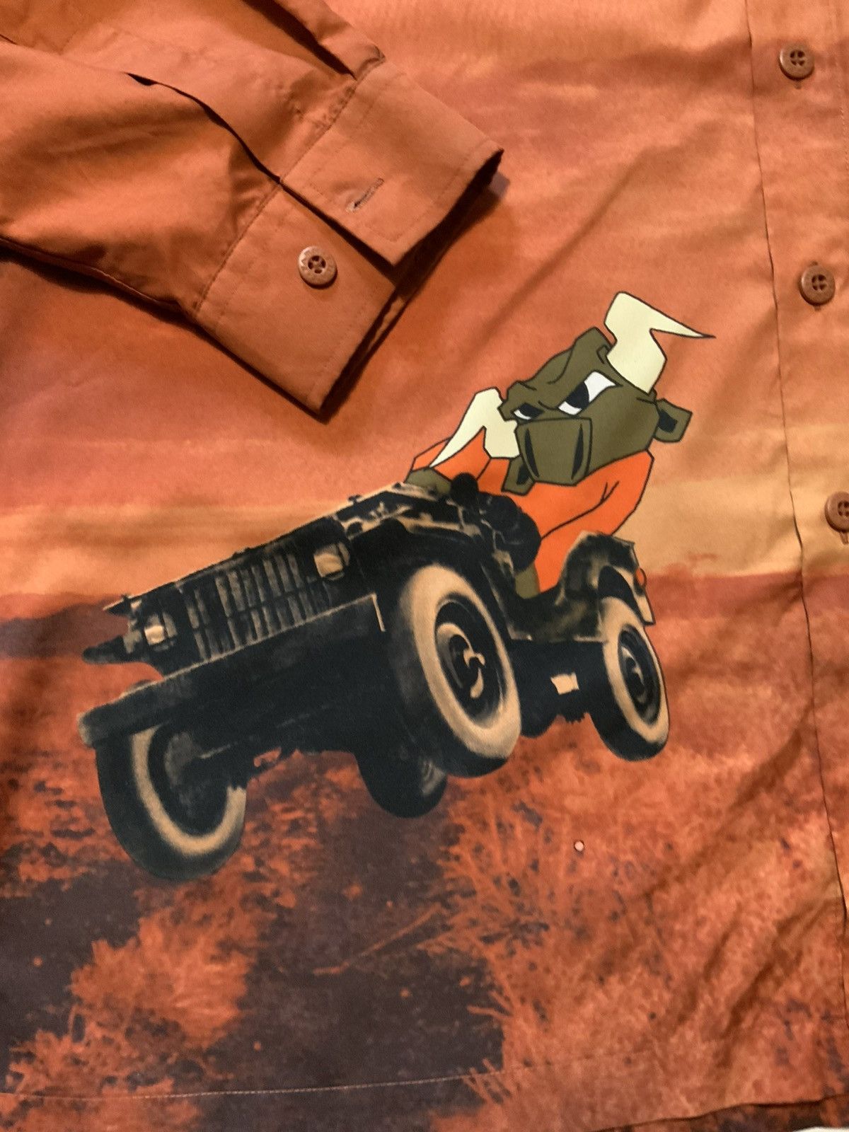 Phat Farm Vintage Phat Farm S.U.G. Sport Bull Racing Button Shirt Size US XXL / EU 58 / 5 - 4 Thumbnail
