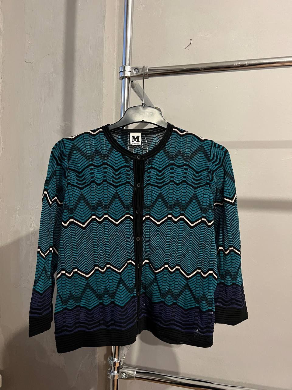 Missoni MISSONI WOMEN ABSTRACT CLASSIC BUTTON CARDIGAN RARE SIZE 44 Size M / US 6-8 / IT 42-44 - 2 Thumbnail
