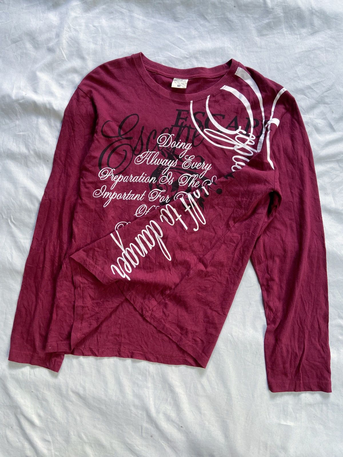 Japanese Brand TREE BEAT POEM LONG SLEEVE Size US M / EU 48-50 / 2 - 4 Thumbnail
