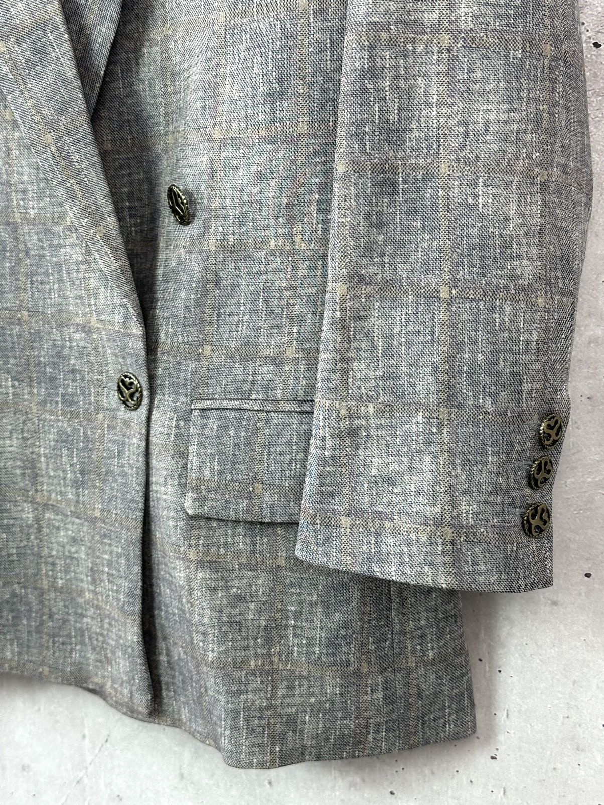Sandro Sandro Paris Check Cotton Metal Buttons Double-Sided Blazer Size S / US 4 / IT 40 - 6 Thumbnail