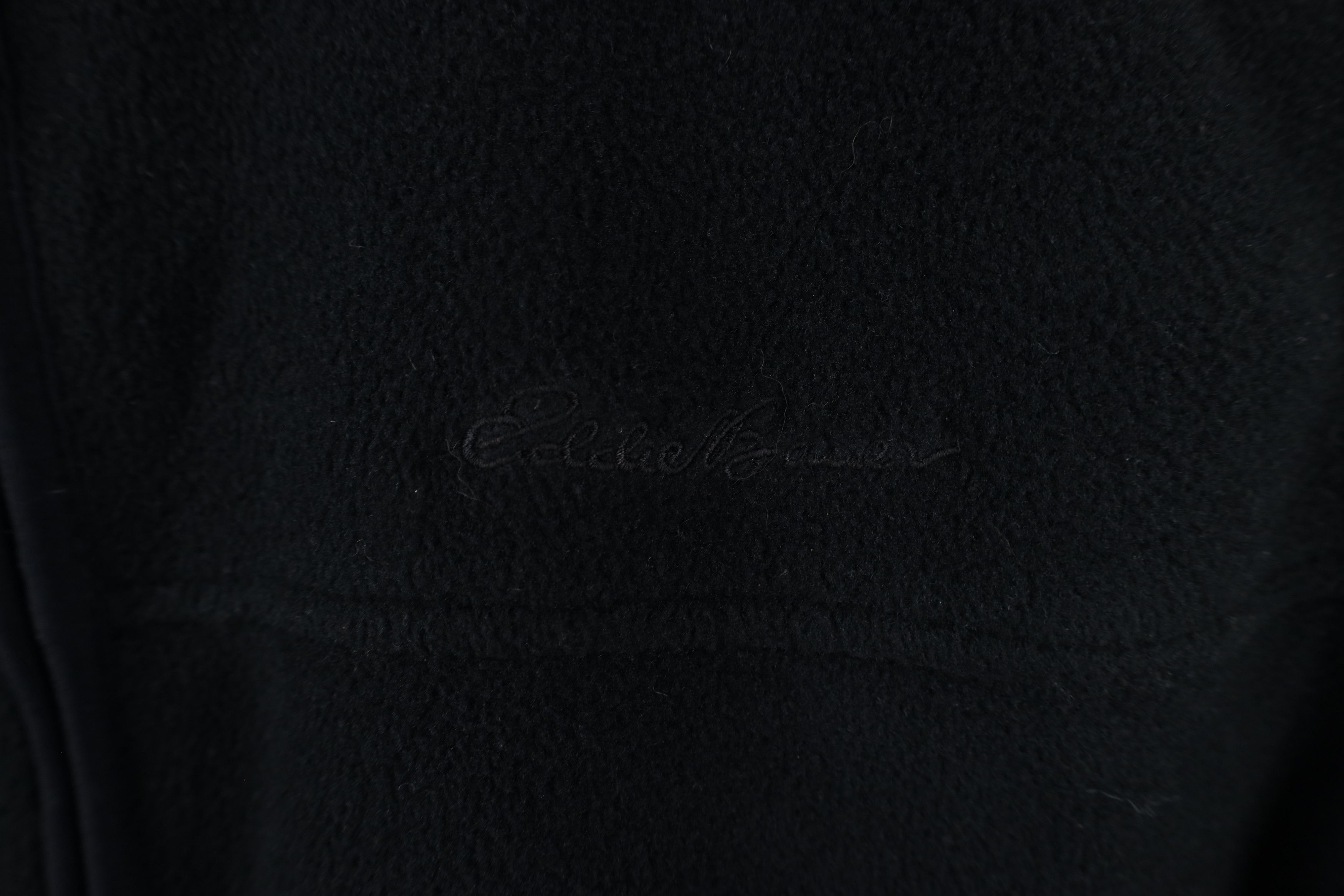 Eddie Bauer × Vintage Vintage 90s Eddie Bauer Script Fleece Vest Jacket Black Size US L / EU 52-54 / 3 - 4 Thumbnail