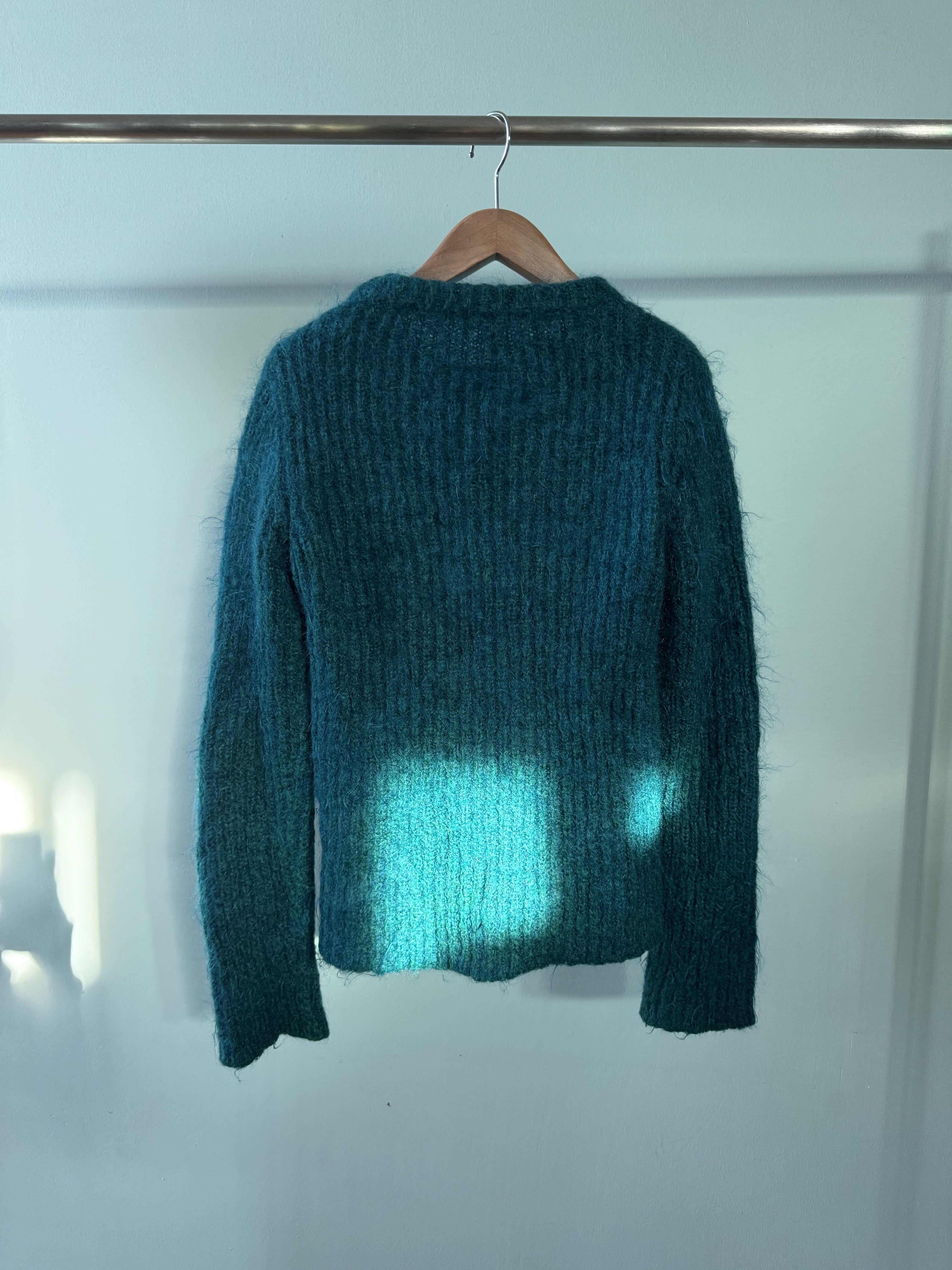 Raf Simons Raf Simons Green knit sweater Size US S / EU 44-46 / 1 - 10 Thumbnail
