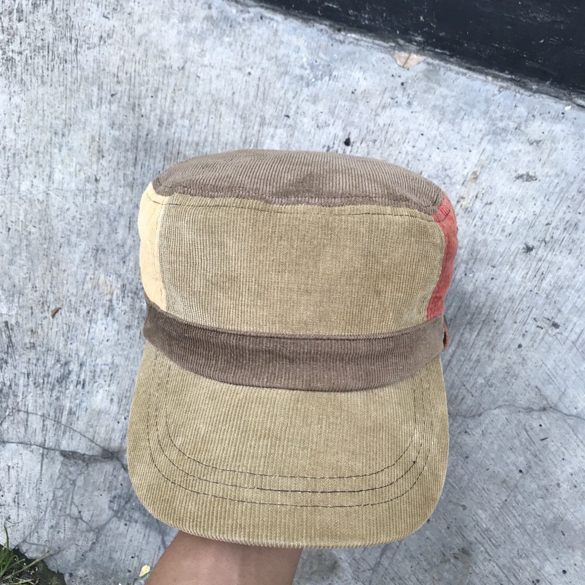 Global Work × Japanese Brand patrol hat three tone with leather adjust by global work Size ONE SIZE - 1 Thumbnail