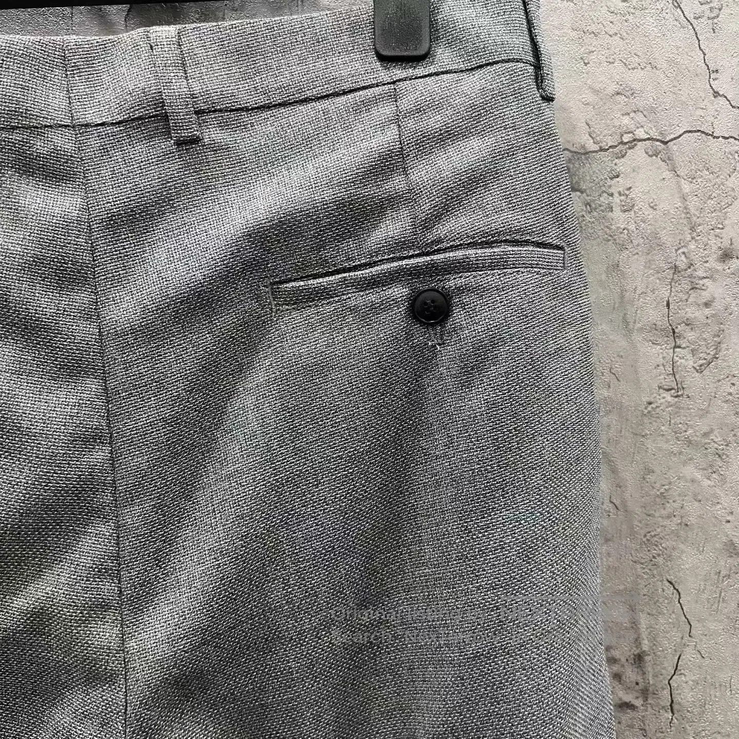AMI Ami Grey wool trousers| Size 37" - 4 Thumbnail