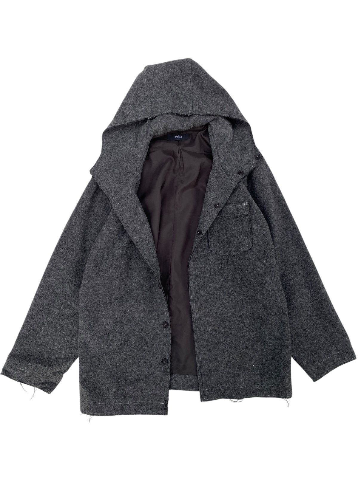 Japanese Brand × Vintage Vtg Ined Homme Wool Jacket Yohji Yamamoto Size US M / EU 48-50 / 2 - 1 Thumbnail