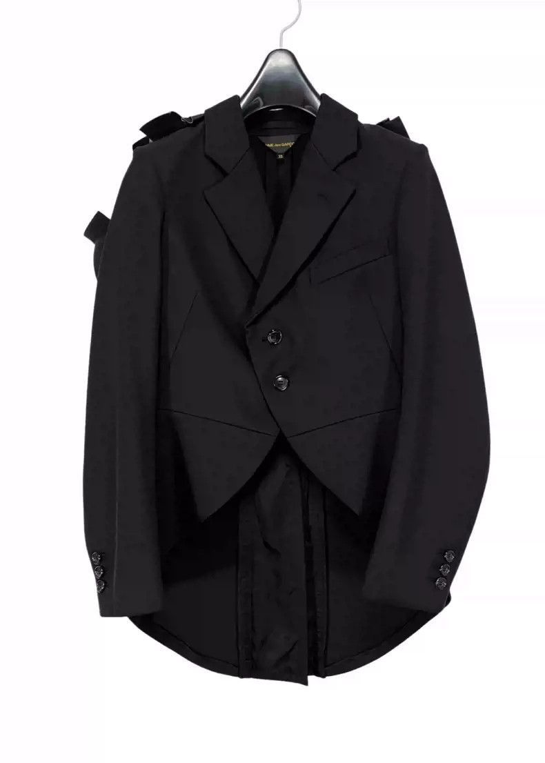 Comme des Garcons comme des garcons leather bow decorated tailcoat jacket-250 Size US XS / EU 42 / 0 - 2 Thumbnail