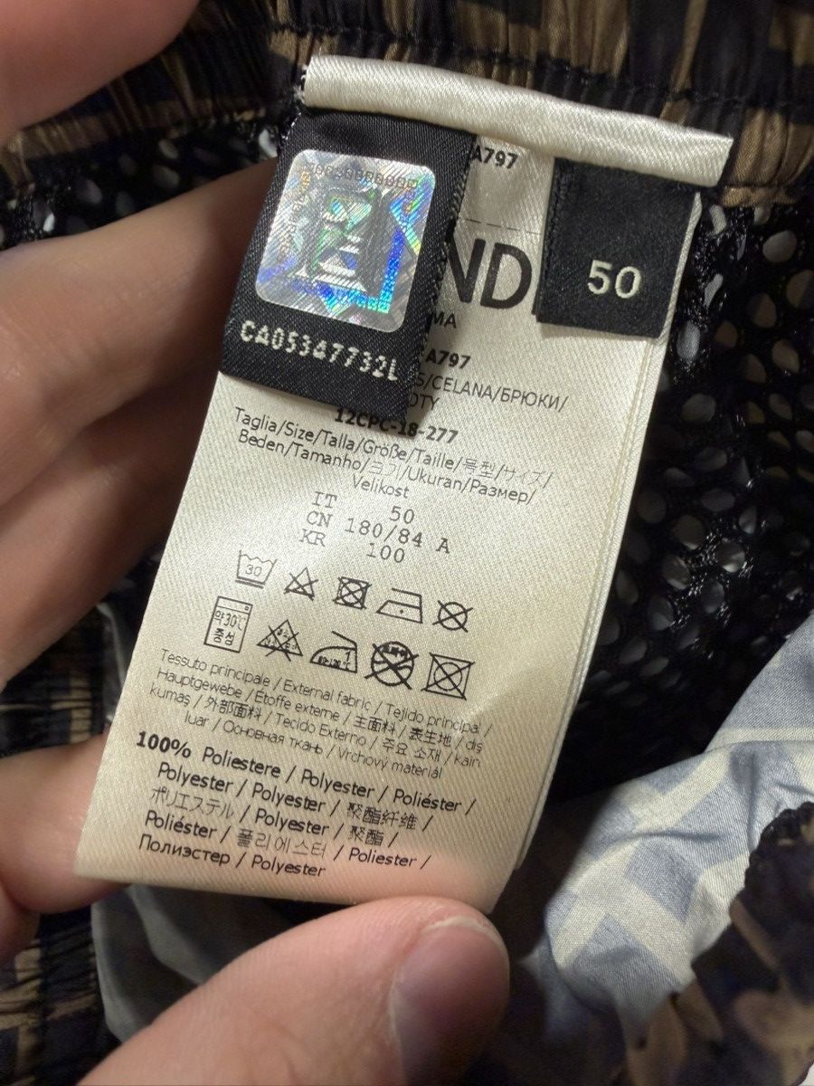Fendi Fendi FF monogram Printed Nylon Track Pants NEW 1300$ Size US 34 / EU 50 - 4 Thumbnail