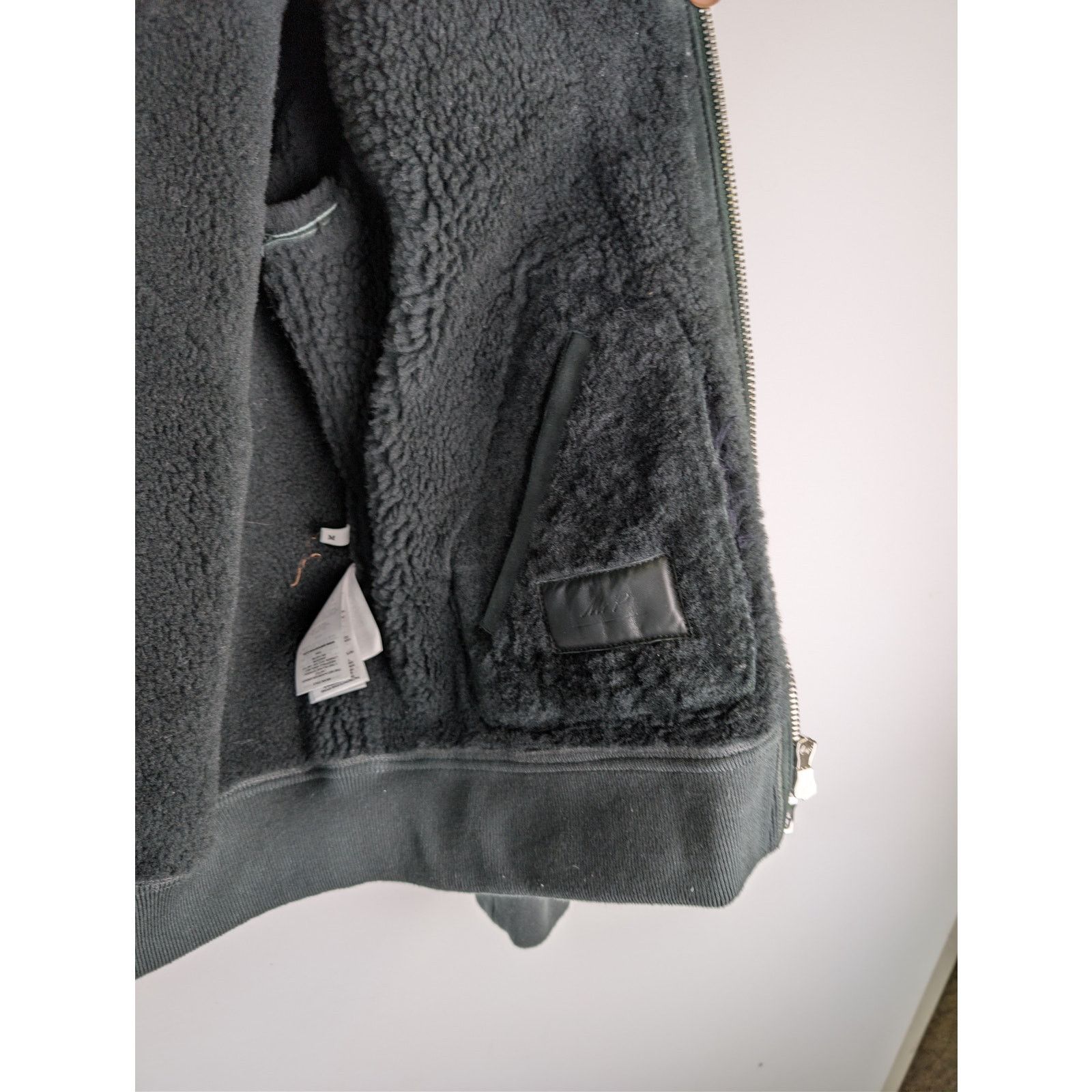 Mr P. o1rshd1 CC20 two-way zip fastening Shearling Jacket in black Size US M / EU 48-50 / 2 - 8 Thumbnail