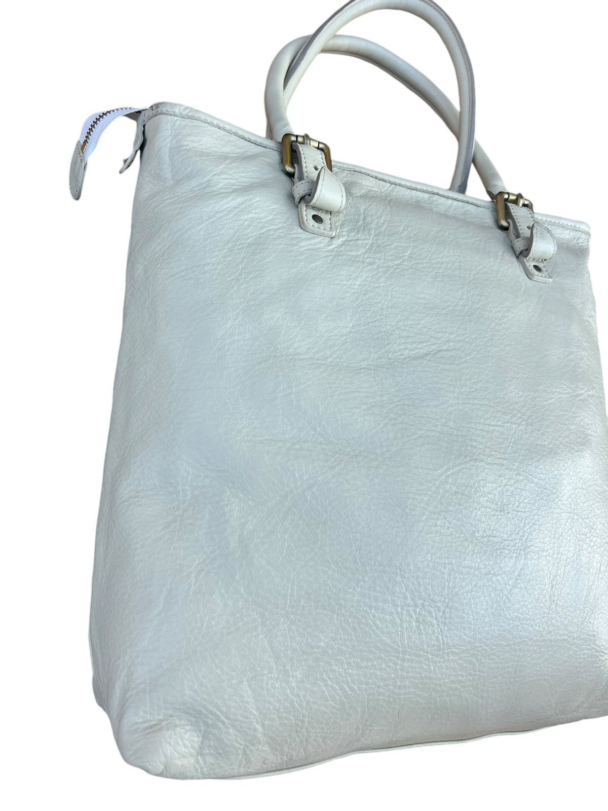 Leather F. Clio Milano Patina Leather Tote Bag Size ONE SIZE - 7 Thumbnail