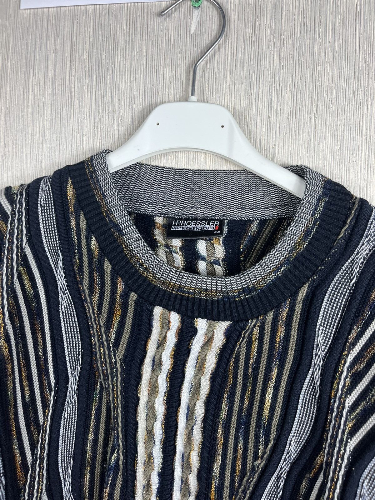Coogi × Vintage Vintage HP Roessler coogi 3D boxy knit sweater knitted y2k Size US M / EU 48-50 / 2 - 10 Thumbnail