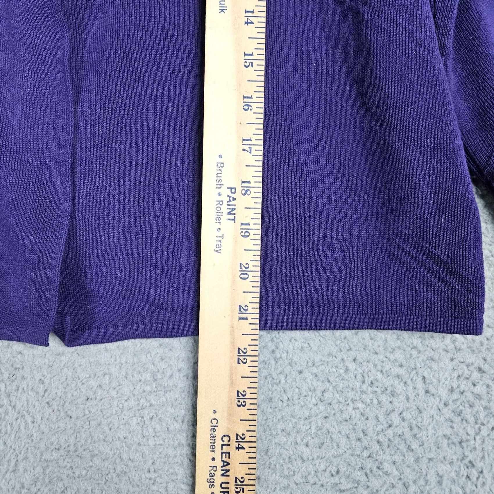 Vintage MARNI Women’s 100% Cotton Purple Open front Cardigan Sweater Size 42 Ladies Purple Knit Long Sleeve V-Neck Casual Workwear Vintage: No Size M / US 6-8 / IT 42-44 - 3 Thumbnail