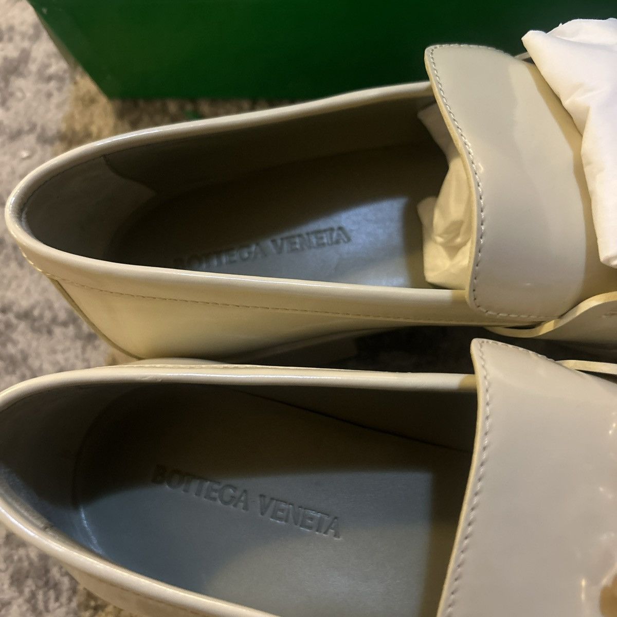 Bottega Veneta Bottega Veneta Monsieur Mocassin Soft Vinyl Butter Loafers Size US 9.5 / IT 39.5 - 7 Thumbnail