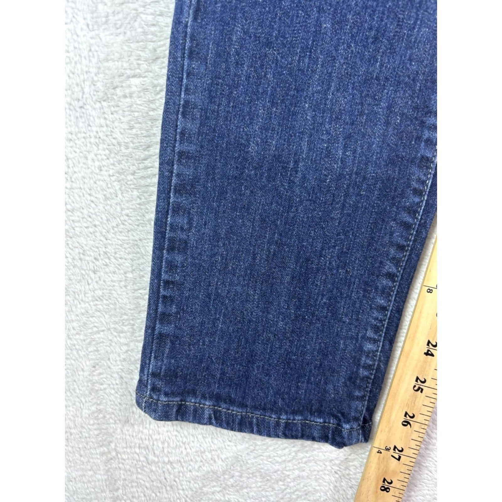Levi's Levi'S Jeans Womens 8 Blue Women Size 29x30 Mid Rise Skinny Dark Wash Denim Size 30" / US 8 / IT 44 - 4 Thumbnail