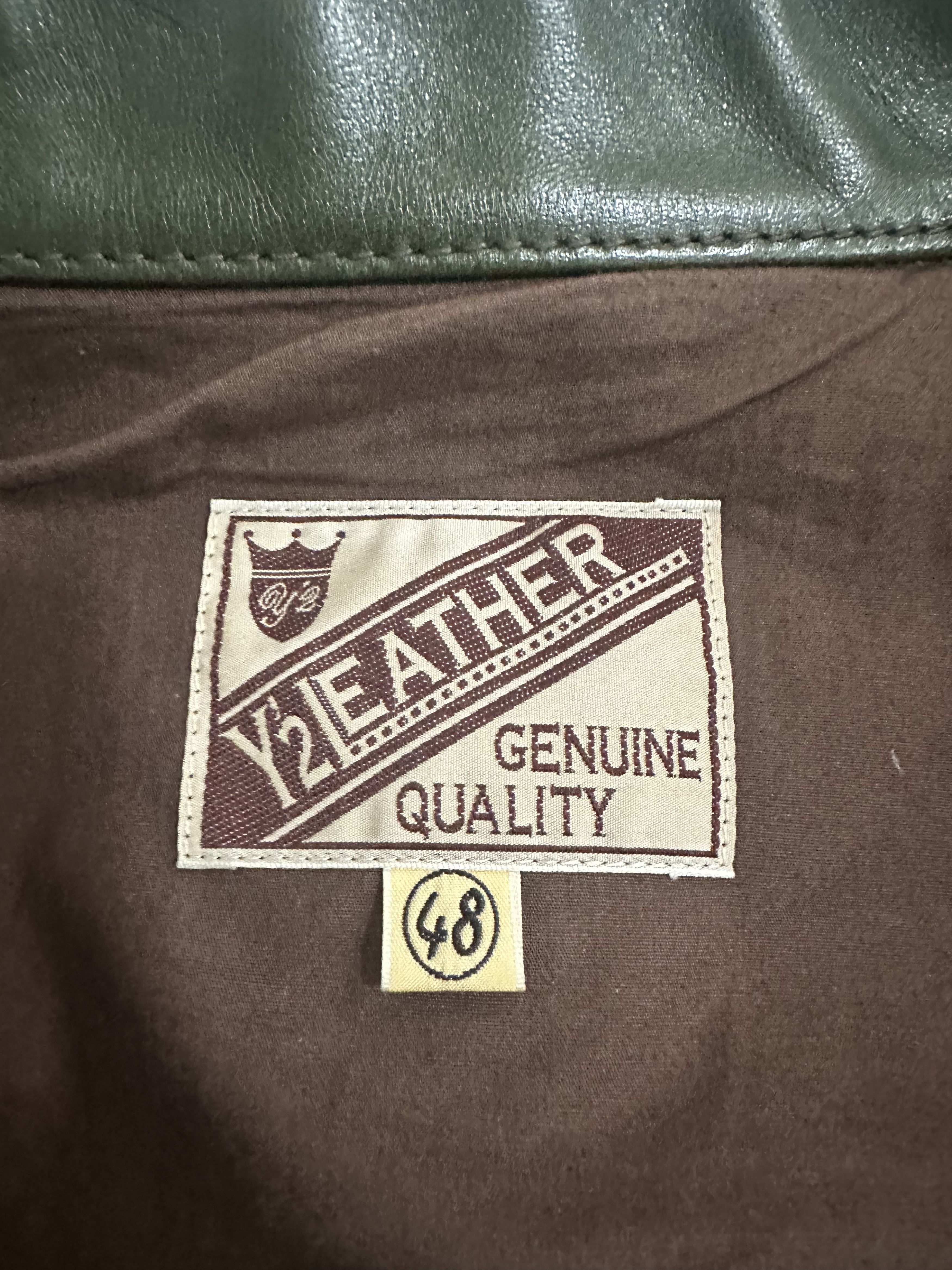 Y'2 Leather Y'2 Leather Eco Horse Hide Type Jacket Olive Green sz 48 Size US XXL / EU 58 / 5 - 4 Thumbnail