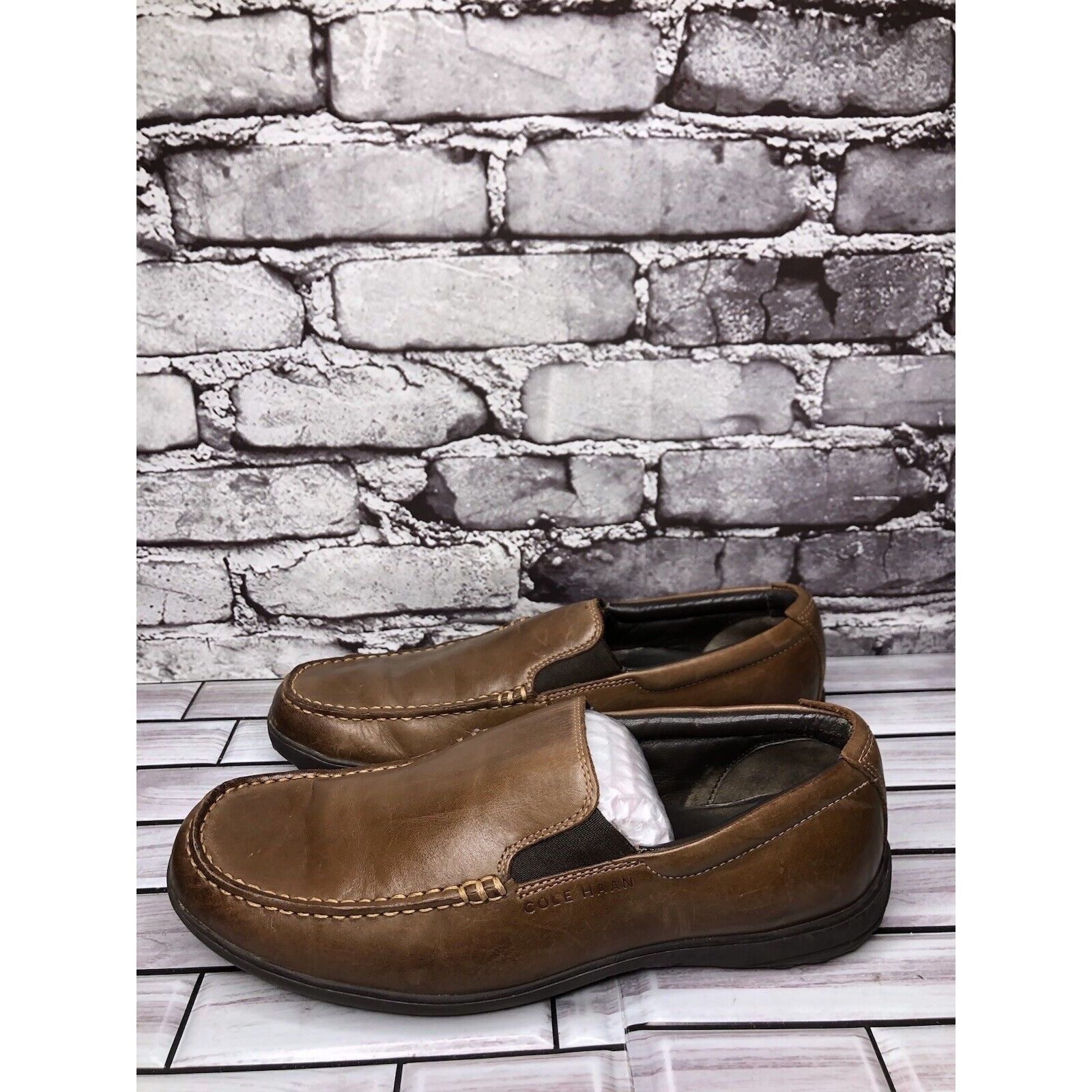 Cole Haan Cole Haan Brown Leather Slip On Casual Loafers Driving Shoes Size US 9 / EU 42 - 5 Thumbnail