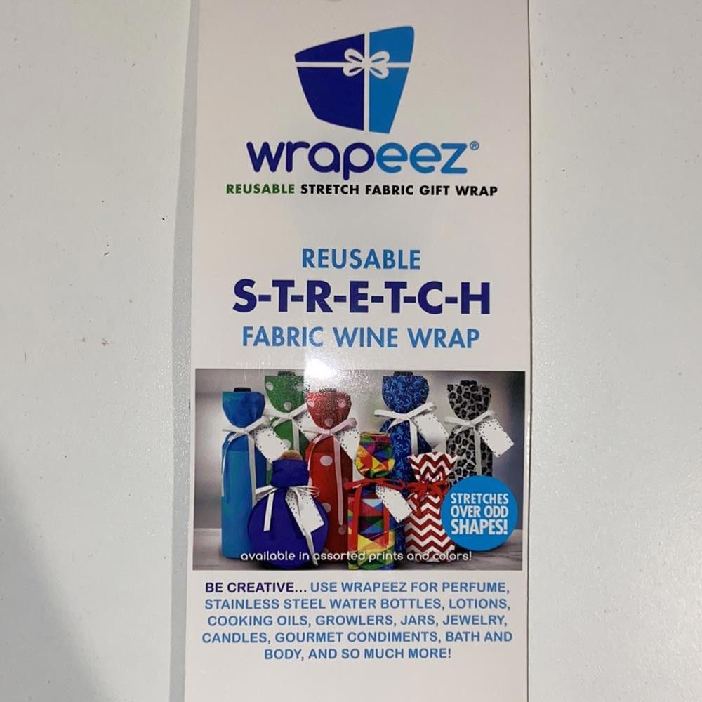 Designer NWT Blue Velvet Fabric Bottle Gift Wrappers Size ONE SIZE - 5 Thumbnail