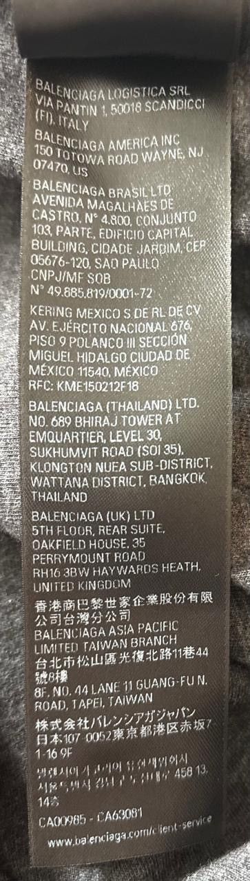 Balenciaga Balenciaga Trompe l-œil denim hoodie Size US S / EU 44-46 / 1 - 9 Thumbnail