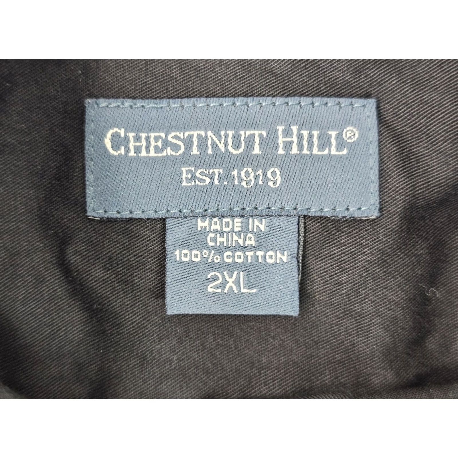 Vintage Chestnut Hill Black Button Polo Shirt Men 2XL Embroidered KFOA Football Officials Shirt EUC Size US XXL / EU 58 / 5 - 3 Thumbnail