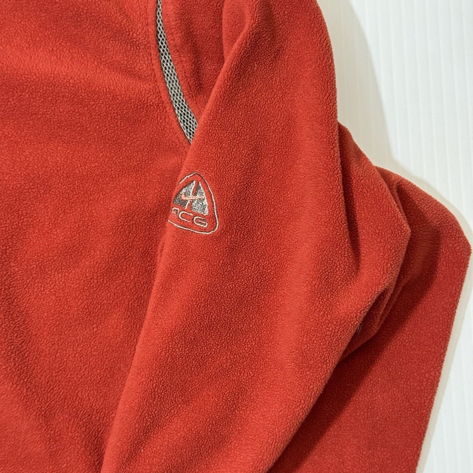 Nike ACG Nike ACG Pullover Womens Medium Orange Therma-Fit Fleece Size M / US 6-8 / IT 42-44 - 3 Thumbnail