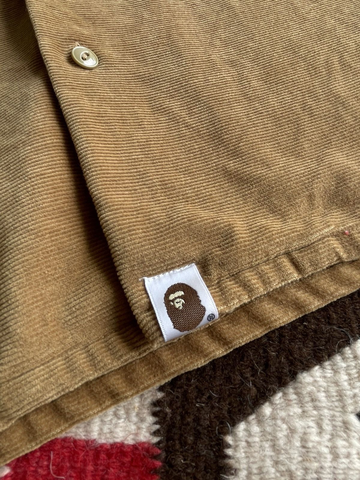 Bape A Bathing Ape Bape Classics Corduroy Tribal Aztec Size US S / EU 44-46 / 1 - 8 Thumbnail