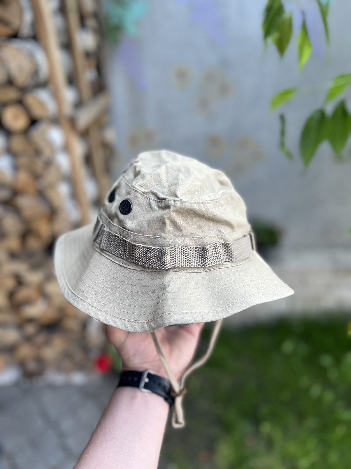Designer × Vintage Vintage Rare Army Hat Cap Panama Size ONE SIZE - 1 Thumbnail