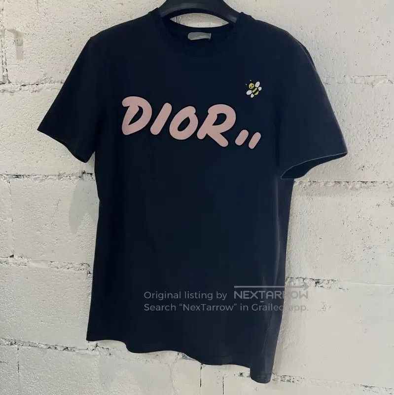 Dior Dior Black Cotton Graphic Women's T. Size XS / US 0-2 / IT 36-38 - 1 Thumbnail