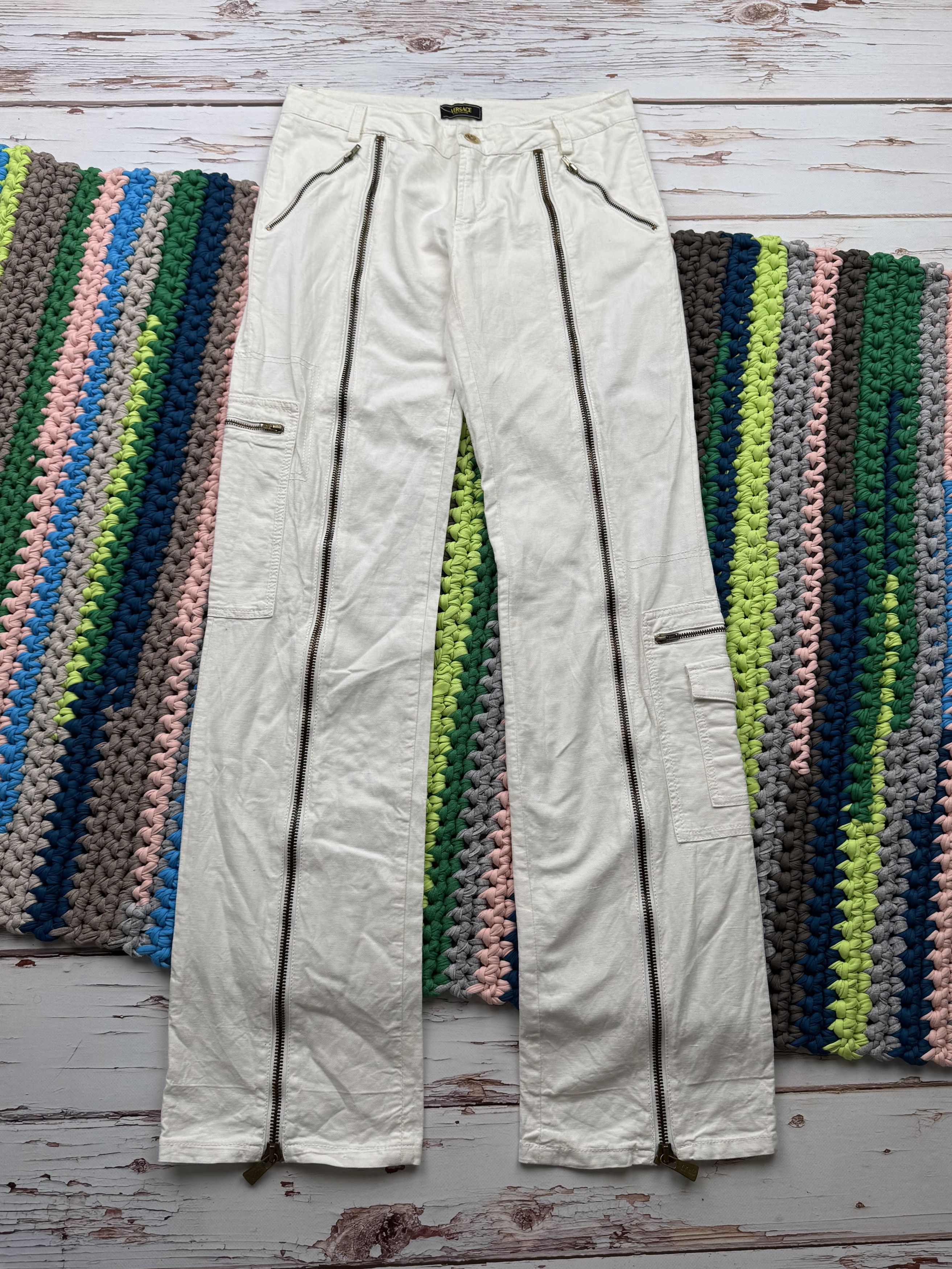 Versace Jeans Couture Versace Jeans Couture Vintage Pants With Zippers (V93)(D10) Size US 28 / EU 44 - 1 Thumbnail