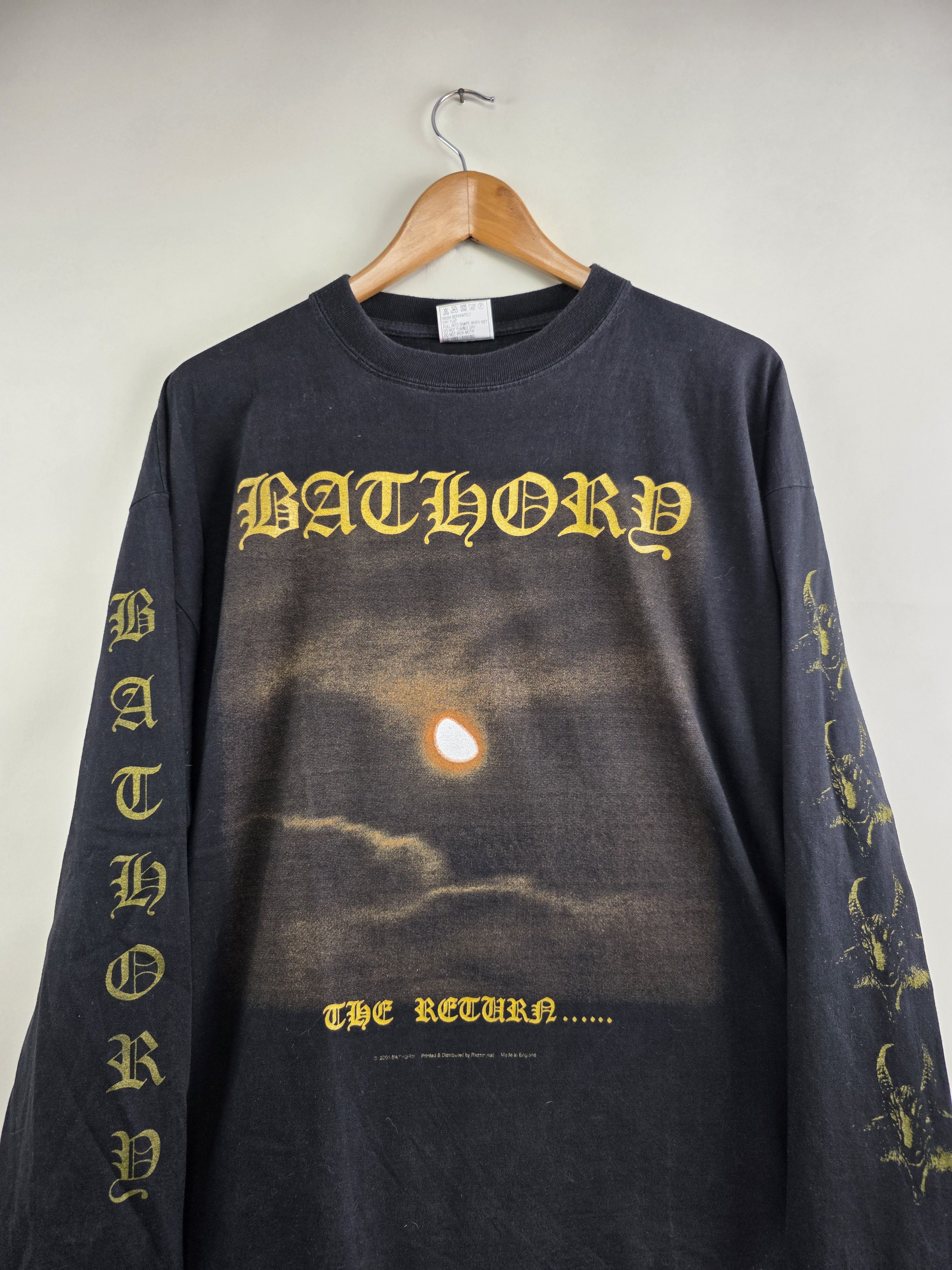 Band Tees 2001 Bathory The Return Long-sleeve 90s T shirt XL Size US XL / EU 56 / 4 - 3 Thumbnail