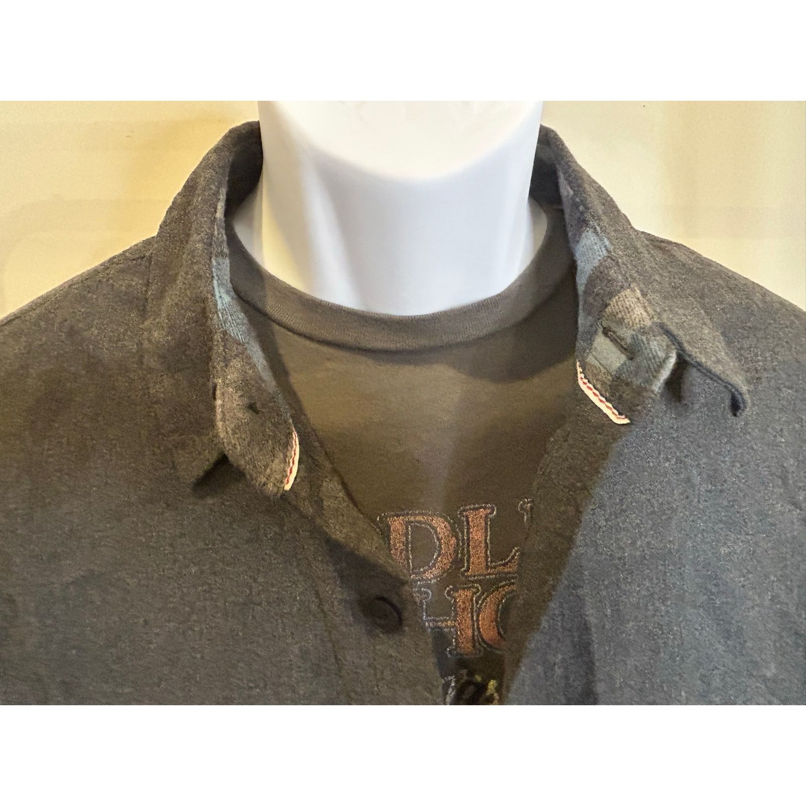 Weatherproof Weatherproof Gray Flannel Shirt L Plaid Contrast Size US L / EU 52-54 / 3 - 1 Thumbnail