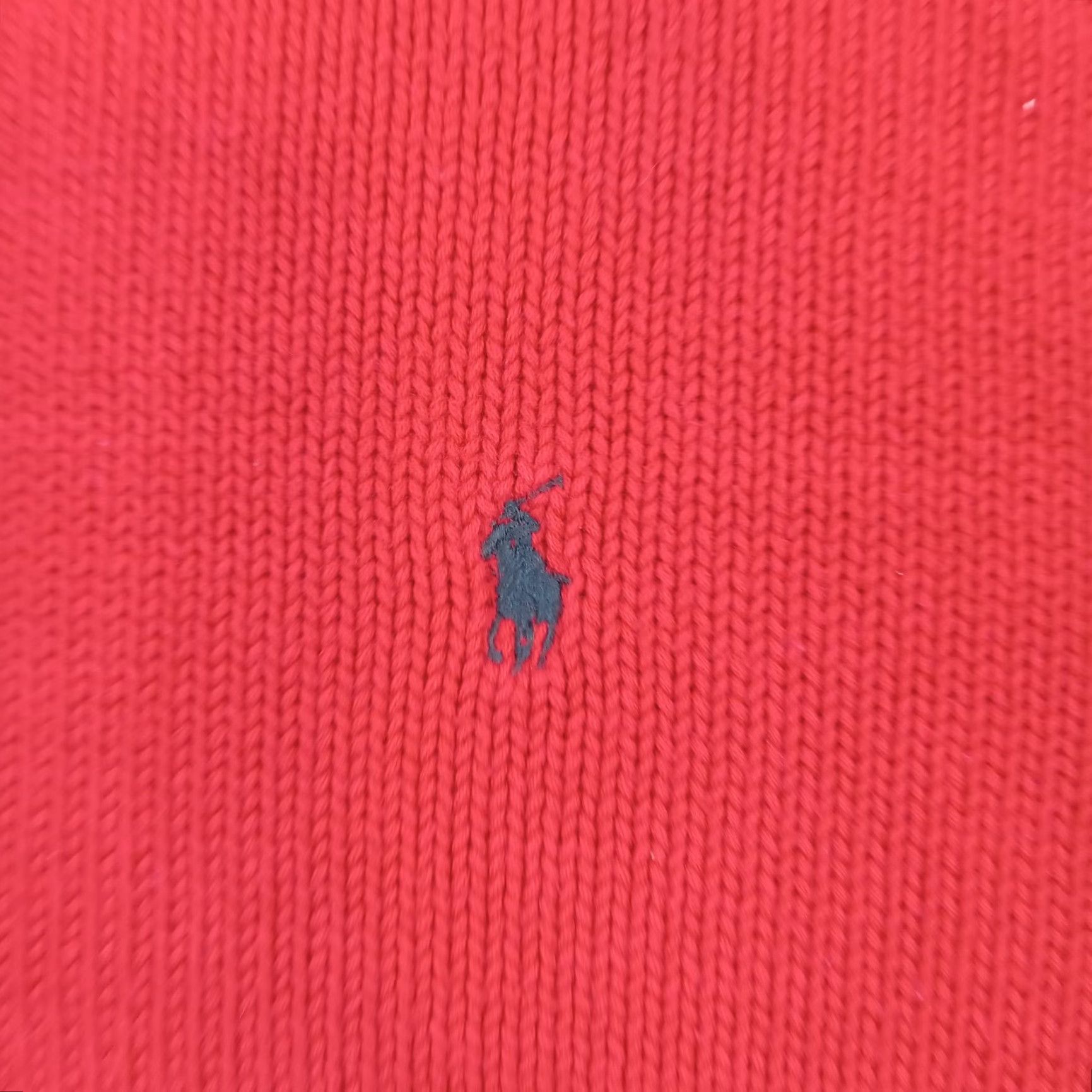 Ralph Lauren Polo Ralph Lauren Sweater Mens Large Red Crew Neck Long Sleeve Pony Cotton Size US L / EU 52-54 / 3 - 7 Thumbnail