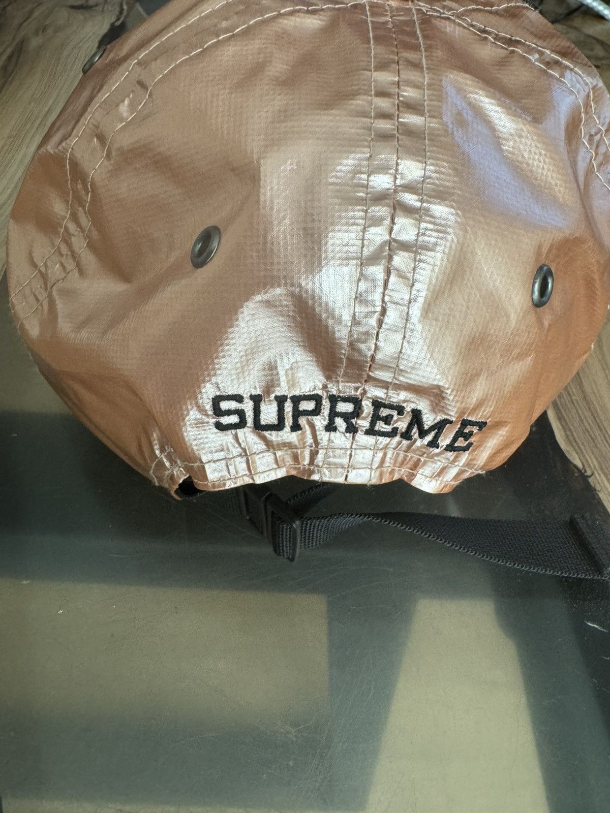 Supreme × The North Face SS18 Supreme®/The North Face® Metallic 6-Panel Hat Rose Gold Size ONE SIZE - 7 Thumbnail