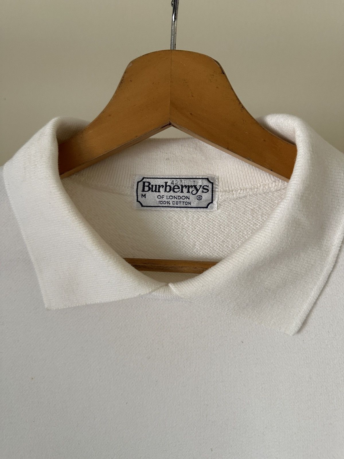 Burberry 1990s Burberrys Crest Logo Collar Sweatshirt Size US M / EU 48-50 / 2 - 5 Thumbnail