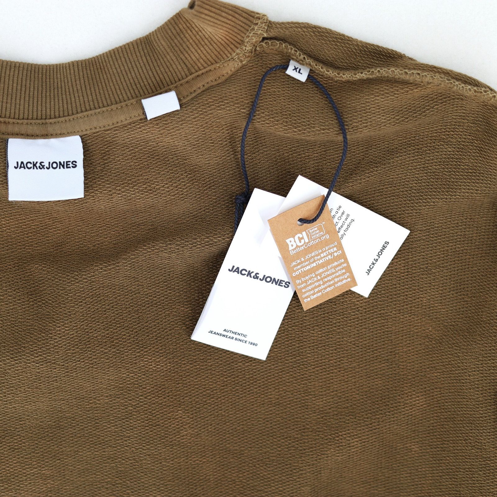 Jack & Jones Jack & Jones Men's Brown Tie Dye Crew Neck Sweatshirt Size M Size US M / EU 48-50 / 2 - 6 Thumbnail