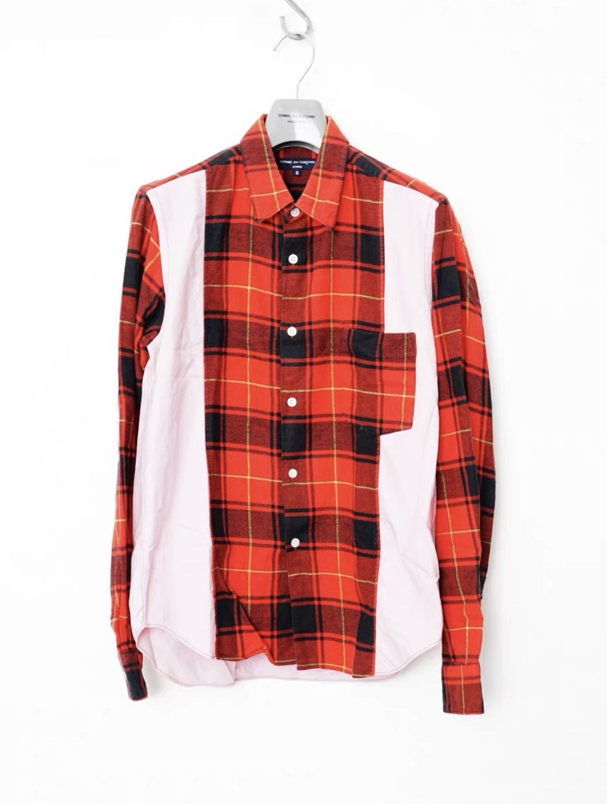 Comme des Garcons Comme des Garçons Paneled Vintage Plaid Shirt Size US S / EU 44-46 / 1 - 1 Thumbnail