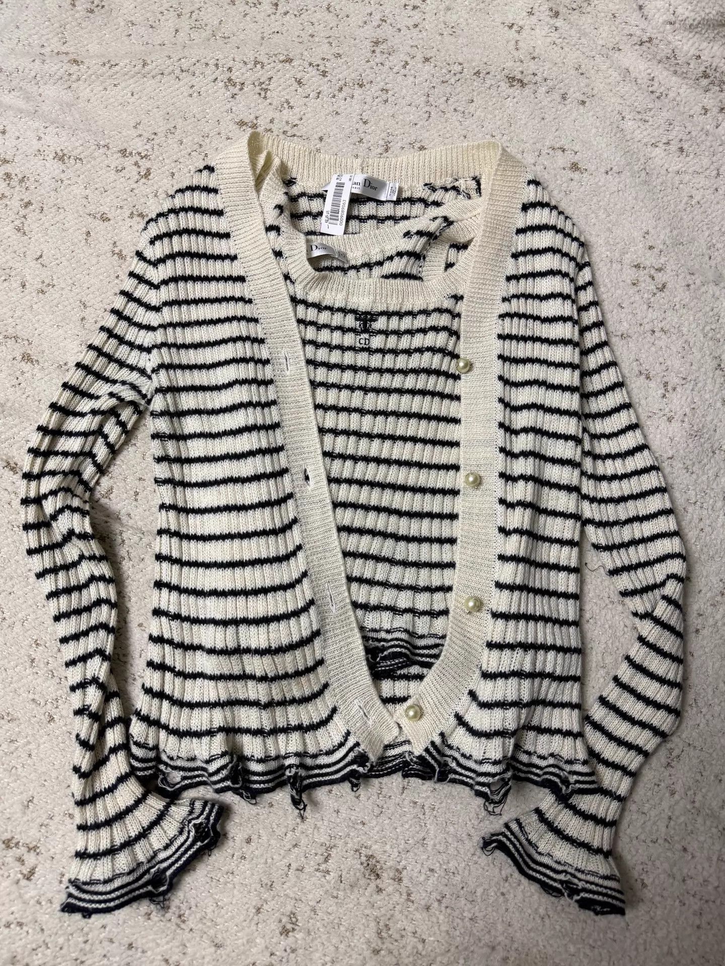 Dior Dior 2-Piece Vest & Cardigan Set Size 40 Size M / US 6-8 / IT 42-44 - 1 Thumbnail