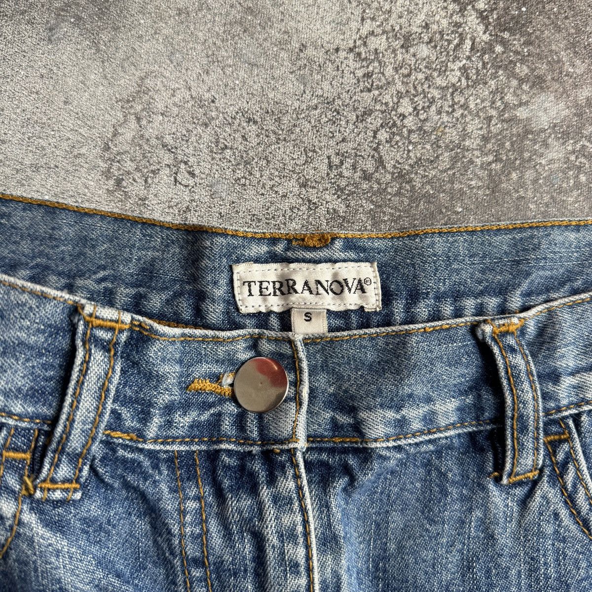 Hysteric Glamour Y2K Glam Comic Print Low Rise Ruffle Denim Mini Skirt Size 27" / US 4 / IT 40 - 11 Thumbnail