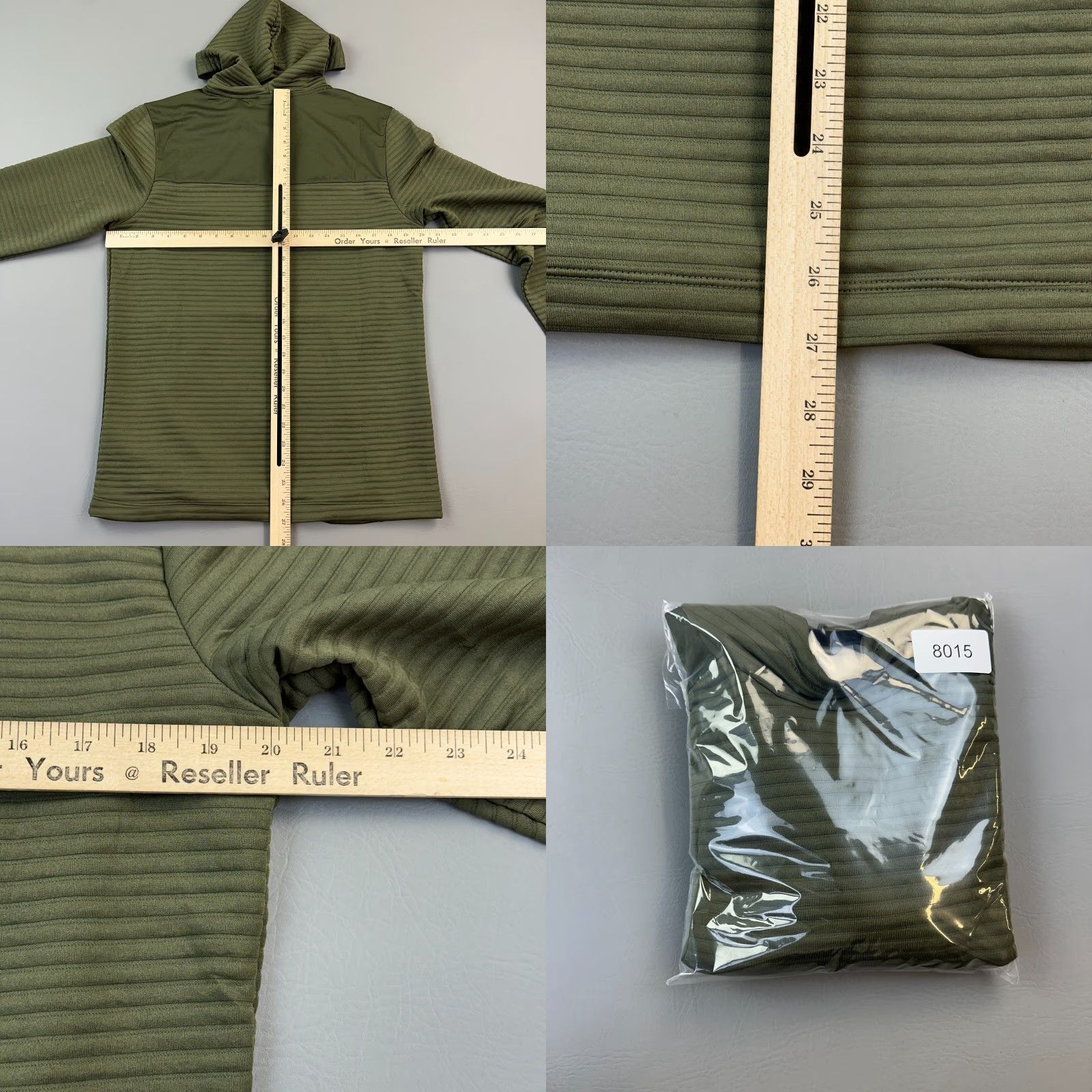 Asics ASICS Hoodie Mens Small Green Ottoman Lightweight Stretch Pullover Gym Active Shirt Size US S / EU 44-46 / 1 - 8 Thumbnail