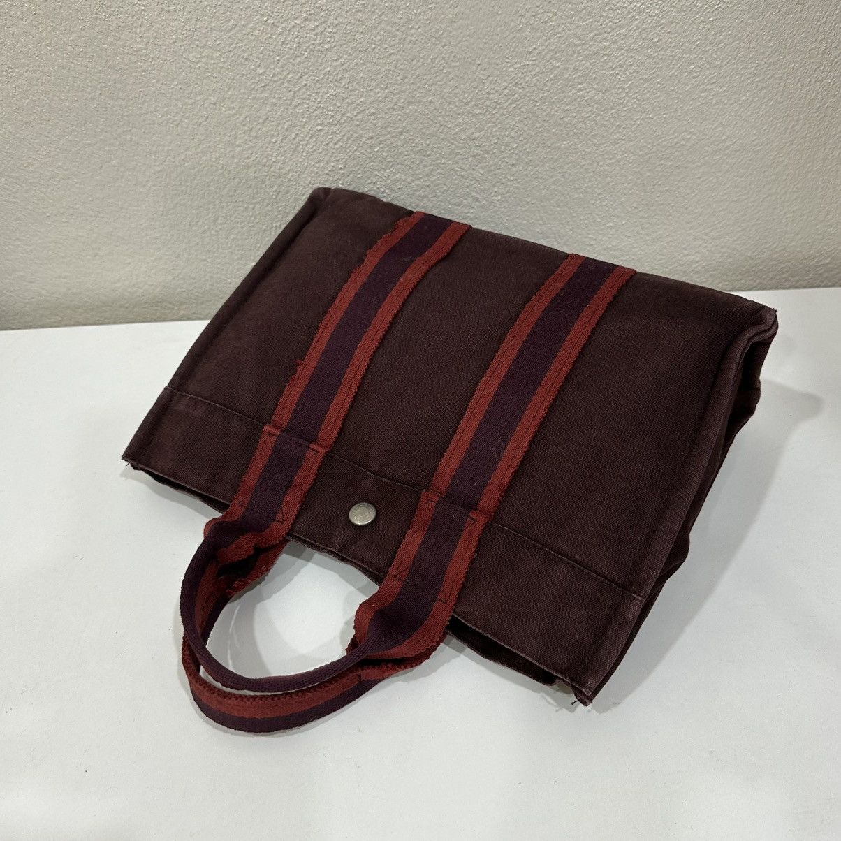 Hermes ‼️LASTDROP‼️ HERMES FOURRE TOUT PM CANVAS HAND TOTE BAG Size ONE SIZE - 4 Thumbnail