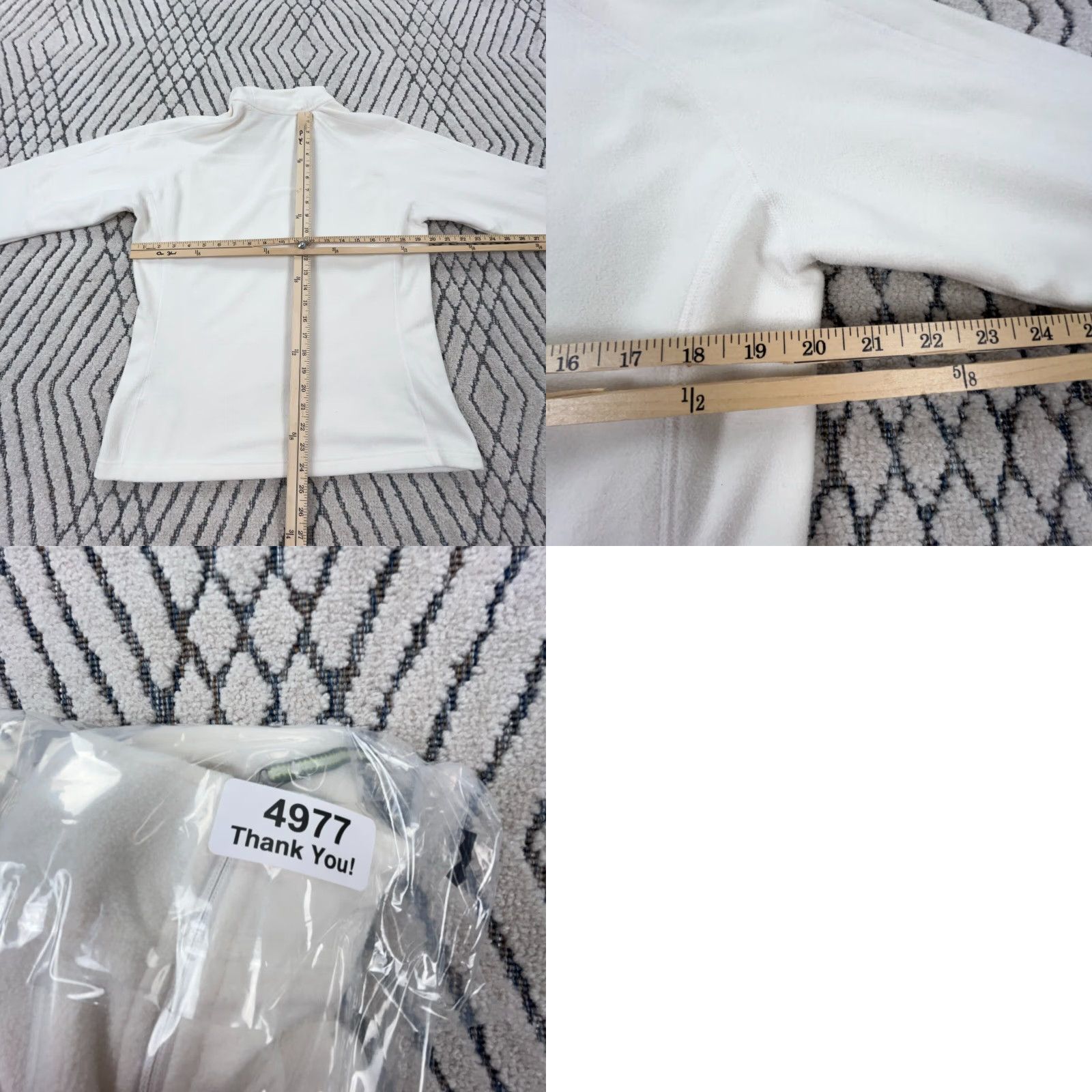 Nike Nike ACG Sweatshirt Women Large White Fleece Pullover Hoodie Casual Winter Spring Fall Sports Size L / US 10 / IT 46 - 8 Thumbnail